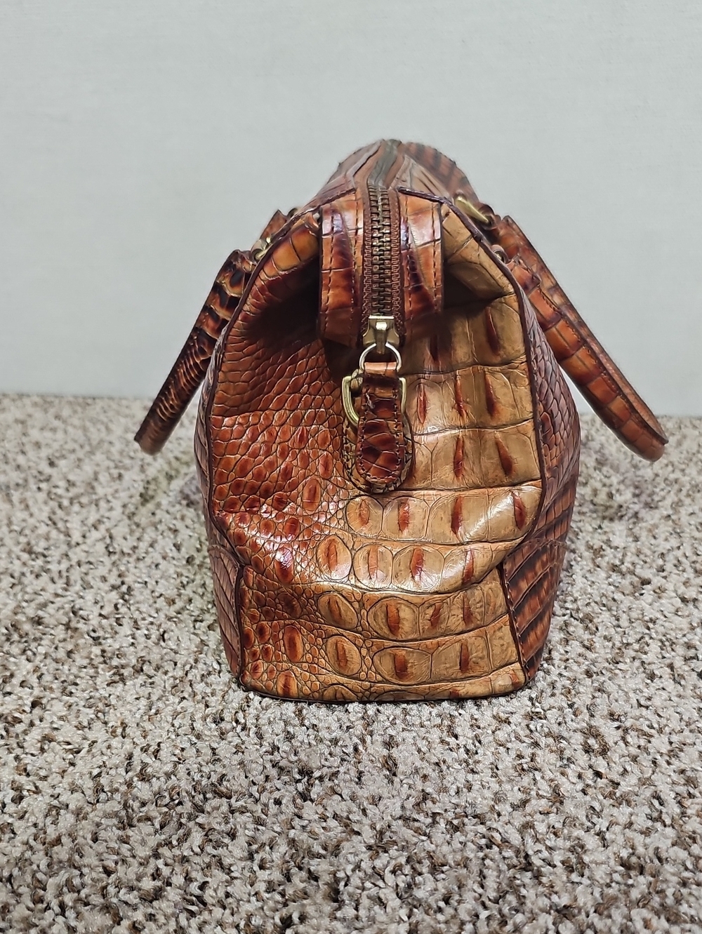 BRAHMIN CRANDAL CROC EMBOSSED SATCHEL BFPM-06-113 - Picture 5 of 11